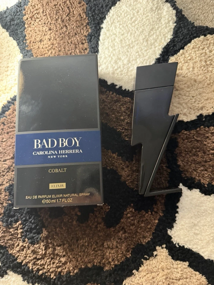 Bad Boy Cobalt Elixir por Carolina Herrera Colonia para Hombres EDP 1.7 oz Nuevo en Caja Foto 1 de 4