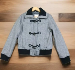 HERITAGE 1981 Jacket Women's Large Wool Blend Coat Heavyweight Zip Up Button Up - Picture 1 of 17