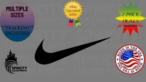 NIKE Logo Car Window Vinyl Decal Laptop Phone Bumper Sticker Multiple Sizes NEW - Picture 1 of 12