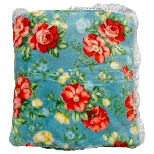 The Pioneer Woman Vintage Floral Velvet Plush Throw Blanket Microfleece Classic - Picture 1 of 2