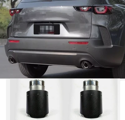 Silenciador tubo de escape trasero coche fibra de carbono para 2023-2025 Mazda CX-50 2 piezas Foto 1 de 4