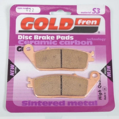 Plaquette de frein Gold Fren pour Moto Daelim 250 Vl Daystar 2013 à 2014 AVG - Photo 1/2