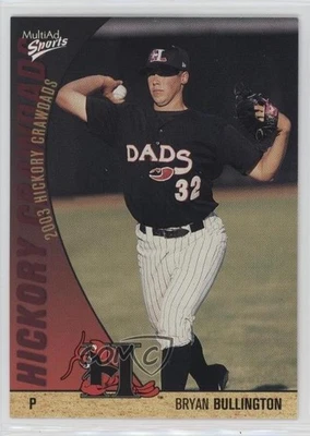 2003 MultiAd Sports Hickory Crawdads Update Bryan Bullington #10 Rookie RC - Image 1 of 2