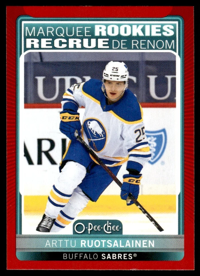 2021-22 O-Pee-Chee Red Border Arttu Ruotsalainen Buffalo Sabres #521 - Image 1 of 2