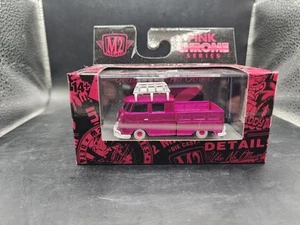 NEW M2 Machines Pink Chrome Series 1959 VW Double Cab Truck USA Model - Picture 1 of 2