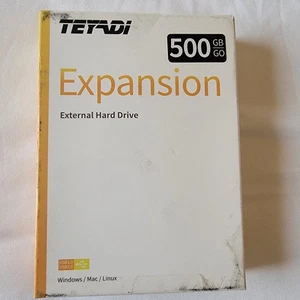 Teyadi 500GB External Hard Drive Expansion USB 3.0 Storage Portable Black N.I.B - Picture 1 of 6