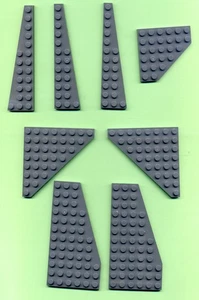 Lego--  Bauplatten --- Grau/DkStone -- Konvolut -- 8 Stück -- verschiedene -- - Bild 1 von 1