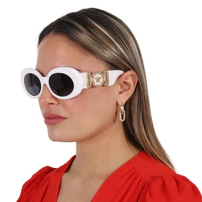 Versace Dark Grey Oval Ladies Sunglasses VE4426BU 314/87 54 VE4426BU 314/87 54 - Image 1 of 4