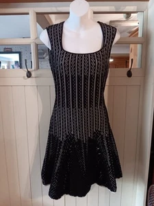RVN Black & White Womens Dress, Size Medium - Picture 1 of 12
