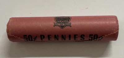 1973-S Original Loomis Wrapped Uncirculated Lincoln Cent / Penny Roll OBW - Image 1 of 4