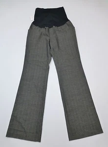 Liz Lange Maternity Size 4 Black & White Striped Weave Dress Pants New - Picture 1 of 3