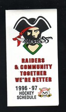 Prince Albert Raiders--1996-97 Pocket Schedule--WHL