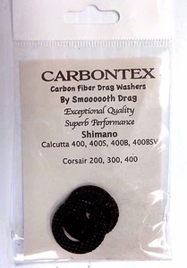 Carbontex Drag Washers SHIMANO Calcutta 400 400S 400B 400BSV Corsair 200 300 400 - Picture 1 of 1