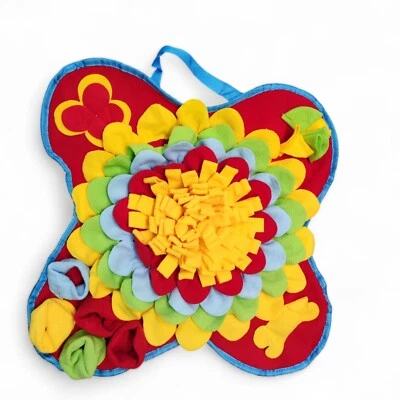 Schnüffelmatte Teppich Hundespielzeug Hund Katze Fleece Intelligenzspielzeug - Bild 1 von 4