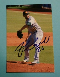2016 AZFL, 4x6 photo. Oakland Athletics - TREY COCHRAN-GILL - Autographed
