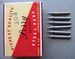 6 x PERRY & CO MANIFOLD SMALL #103 DIP PEN NIBS+CALLIGRAPHY+DRAW+JOURNALS+ - Picture 1 of 1