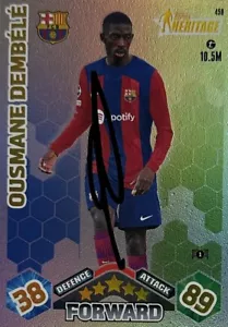 OUSMANE DEMBELE HAND SIGNED BARCELONA TOPPS HERITAGE CARD - Picture 1 of 1