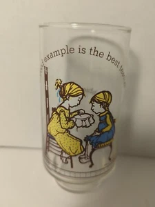 Holly Hobbie “Happy Talk” American Greeting Drinking Glass Coca Cola Limited Ed - Picture 1 of 2