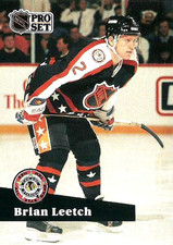 1991-92 Pro Set #309 Brian Leetch New York Rangers HOF