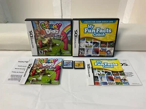 Tested & Complete ! Lot 2 My Fun Facts Coach/Gummy Bears Mini-Golf *Nintendo DS* - Picture 1 of 12