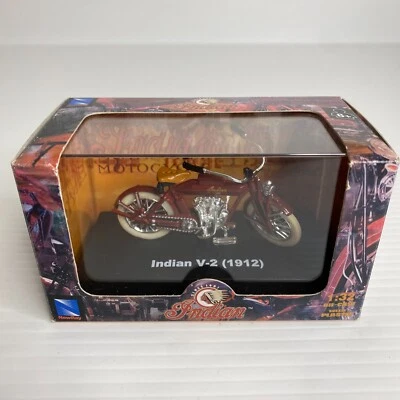 New Ray Indian V-2 (1912) Diecast Motorcycle Model Toy In Box Motorbike 1:32 - Image 1 of 4
