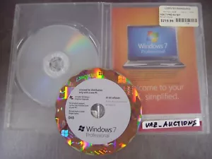 Microsoft Windows 7 Professional Full 64 bit DVD Version MS WIN PRO =NEW = - Picture 1 of 4