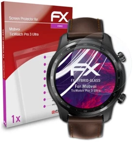 atFoliX Glass Protector for Mobvoi TicWatch Pro 3 Ultra 9H Hybrid-Glass - Zdjęcie 1 z 8