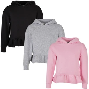 Urban Classics Kids Girls Organic Volants Hoody Pullover Sweater Pulli Mädchen