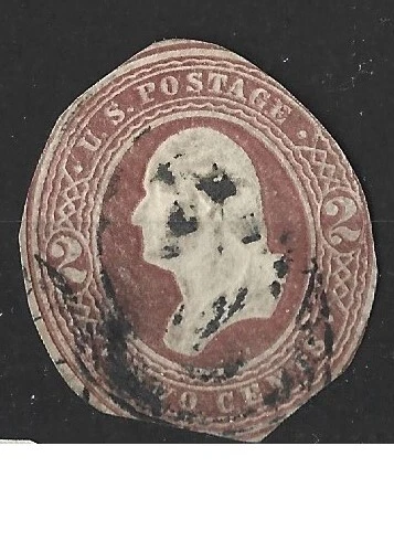 1884 - United States George Washington 2c Brown Cut Off / Corner Used - Image 1 of 1