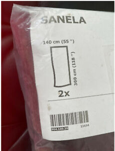 IKEA Sanela VELVET CURTAINS Drapes 2 Panels ALL COLORS Dramatic 118" LONG