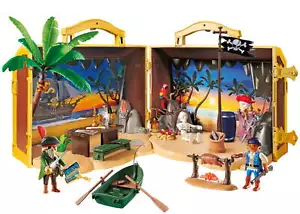 NEW SEALED PLAYMOBIL 70556 Pirates Island w/Treasure Cove Hideout 120 Pc  Toy Set