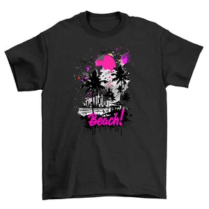 Camiseta Summer Vibes Beach Scene - ¡Divertida y Salpicada! Diseño estampado unisex, - Imagen 1 de 46