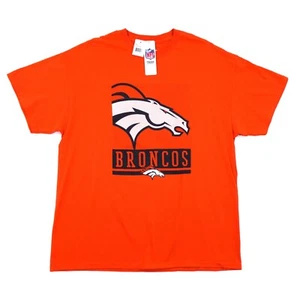 NUEVA NFL Equipo Ropa Denver Broncos Hombres XL Naranja Gráfico Manga Corta Camiseta - Imagen 1 de 7
