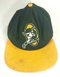 Vintage Used Snapback NFL Football Green Bay Packers Green Baseball Cap Hat - Picture 1 of 5