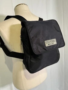 VTG POLO Ralph Lauren Polo Sport RL-67 Black Nylon Crossbody Messenger Bag Logo - Picture 1 of 20