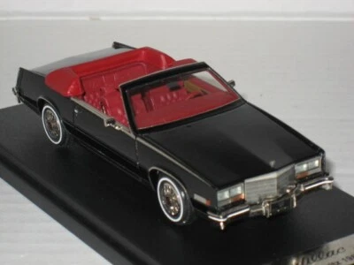 EMC 1985 Cadillac Eldorado Biarritz Cabriolet Top Down Black 1/43 Pivtorak - Image 1 of 4