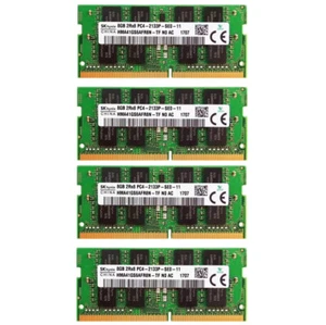 New Hynix 32GB (4X8GB) DDR4 2133MHz PC4-17000 SODIMM Memory Ram HMA41GS6AFR8N - Picture 1 of 6