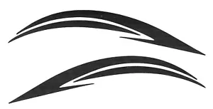 Racingstreifen links + rechts, Aufkleber 2x, 17x4cm, Sticker, Auto, Tuning - Bild 1 von 2
