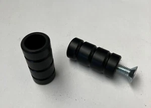 RUNDE ZEHENHERINGE AUS LEGIERUNG FÜR MOTORRAD (1 PAAR). SCHWARZ ELOXIERT. TP5-BK. - Bild 1 von 4
