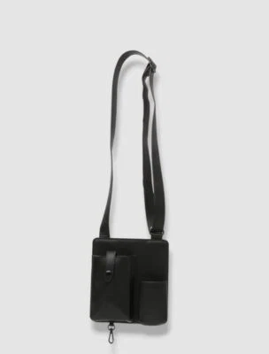 $45 Steve Madden Para hombres Negro Imitación Cuero Plano Bandolera Teléfono Bolso de Bolsillo Foto 1 de 4