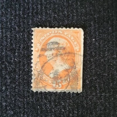 Estampilla Webster 1870-71 US 15c usada F, SC#152 (CV $210) Foto 1 de 2