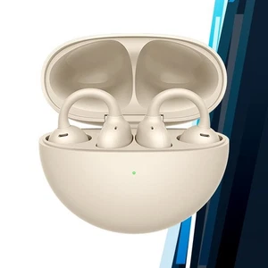 Genuine for Freeclip Beige HD Call Touch Control Clip-On Open Earphone Earbuds - Picture 1 of 4