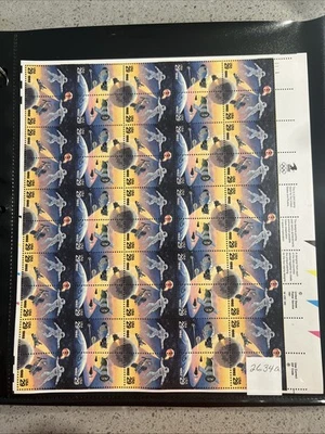 Scott #2634a (2631-34) Space Accomplishments Full Sheet of 50 Stamps - MNH - Image 1 of 2