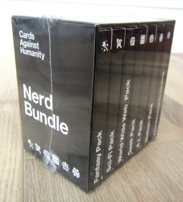 NOVO PACOTE COM 6 CARTAS SELADAS CONTRA A HUMANIDADE NERD TRIVIA - Imagem 1 de 2