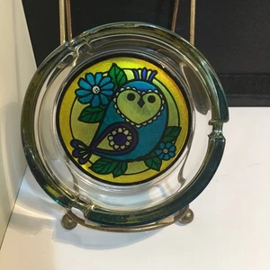 Mod EULE Folienboden Glas Aschenbecher Rarität Vintage - Bild 1 von 3