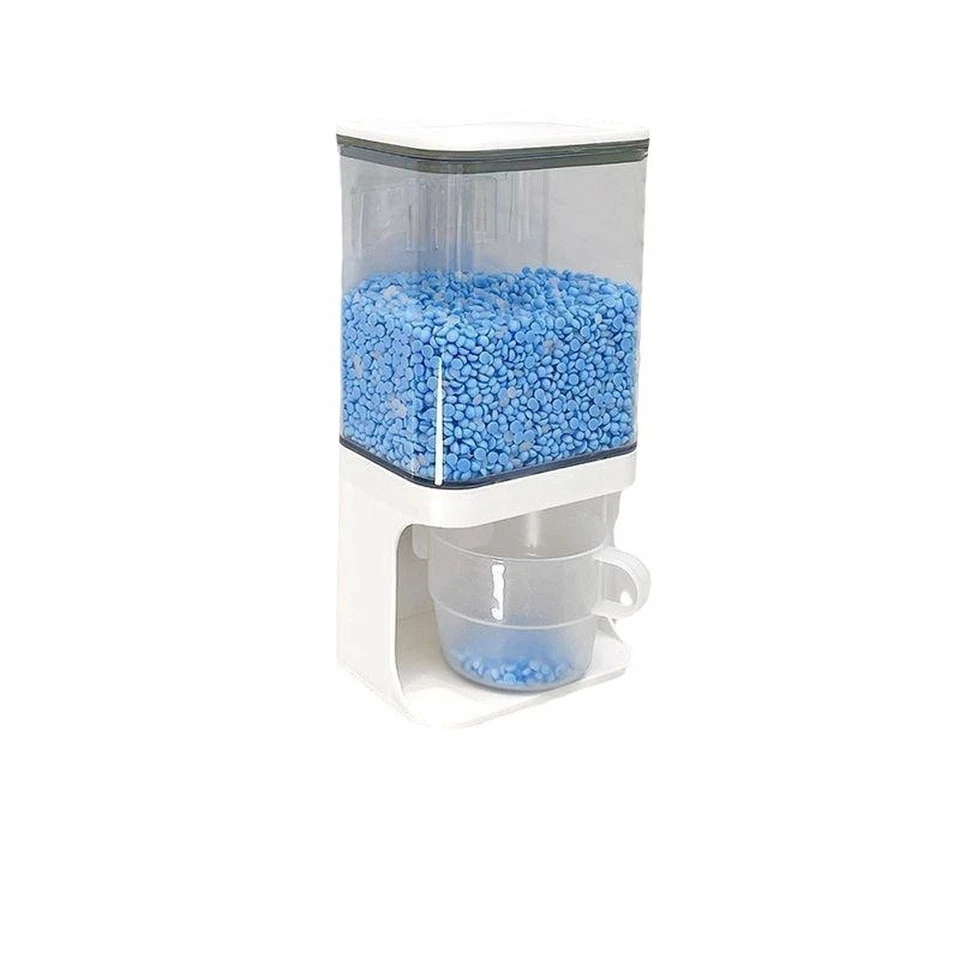 Wall Mounted Laundry Detergent Box with Adjustable Compartments and Seal - Image 1 of 4