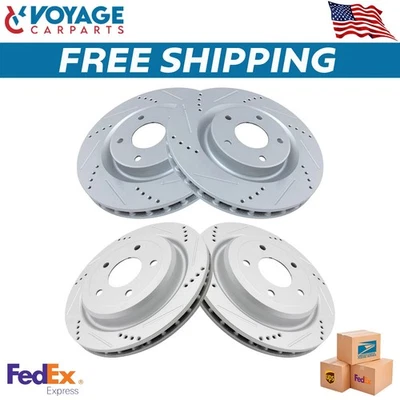 Nuevo juego de rotor de freno perforado para Cadillac XLR 05-13 2004-2009 Chevrolet Corvette Foto 1 de 4