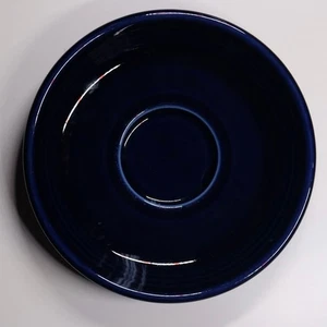 Fiesta Cobalt Blue Saucer Post-1986 USA Homer Laughlin AAAC Lead Free - Picture 1 of 4
