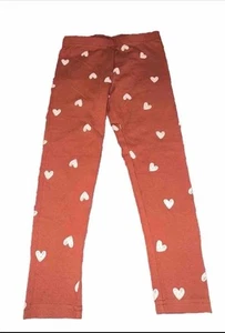 Carter’s Kid Girls Size 6 Pink & White Heart Print Leggings - Picture 1 of 5