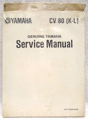 1983 1984 Yamaha CV80 Riva 80 Scooter Genuine Service Manual factory PAPER book - Image 1 of 2